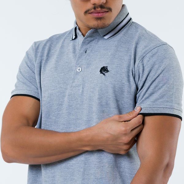 The Champion - in Jacquard Cotton Polo Collar