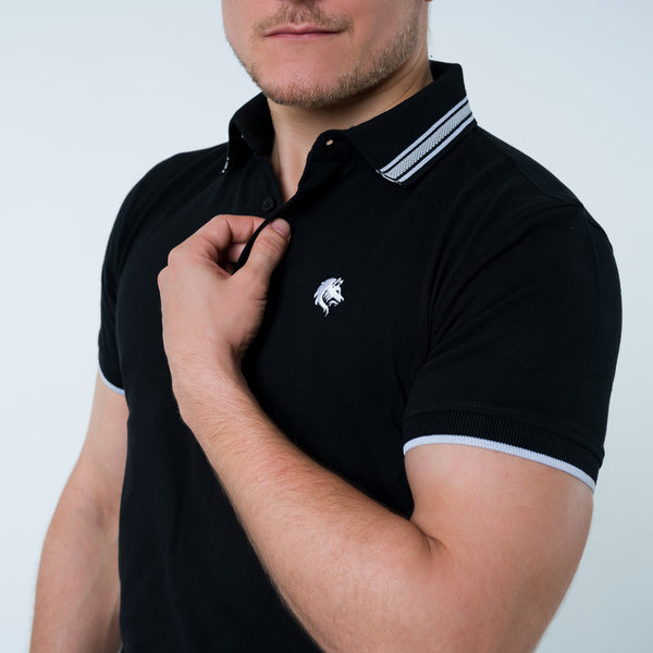 The Champion - in Jacquard Cotton Polo Collar